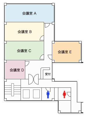 茅場町の貸し会議室の会議室図面